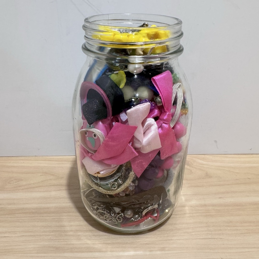Mystery Trinket Jar Kids Items Charms Key Chains Jewelry Coins Tons Of Fun Items